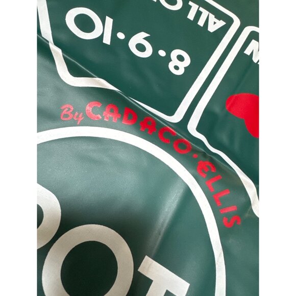 Tripoley Game Mat ONLY By Cadaco-Ellis 26" X 26" Vinyl Green & Red - Picture 3 of 6